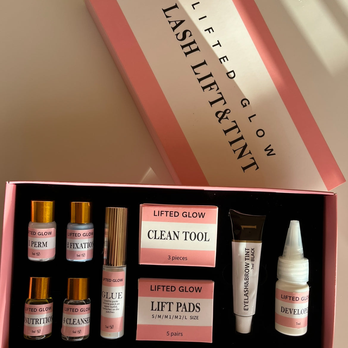 Lifted Glow lash lift kit