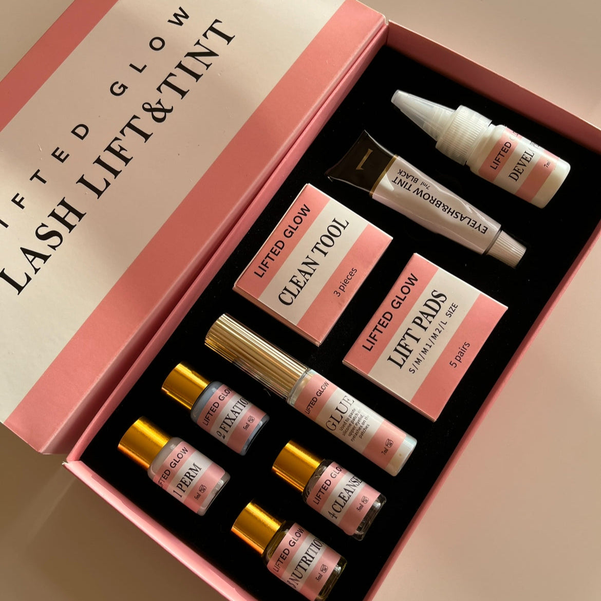 Lifted Glow lash lift kit